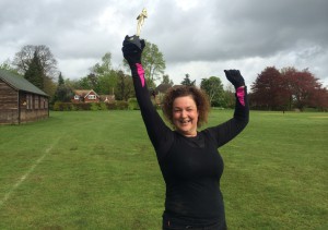 Surrey Fitness Centres Bootcamp member of the month with trophy