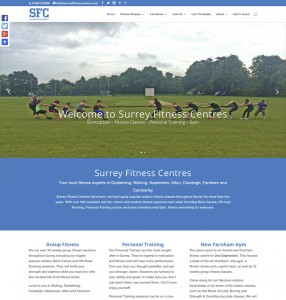 Surrey Fitness Centres new website