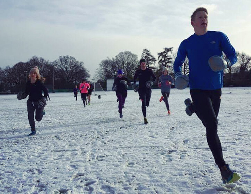 Godalming Boot Camp in the snow!