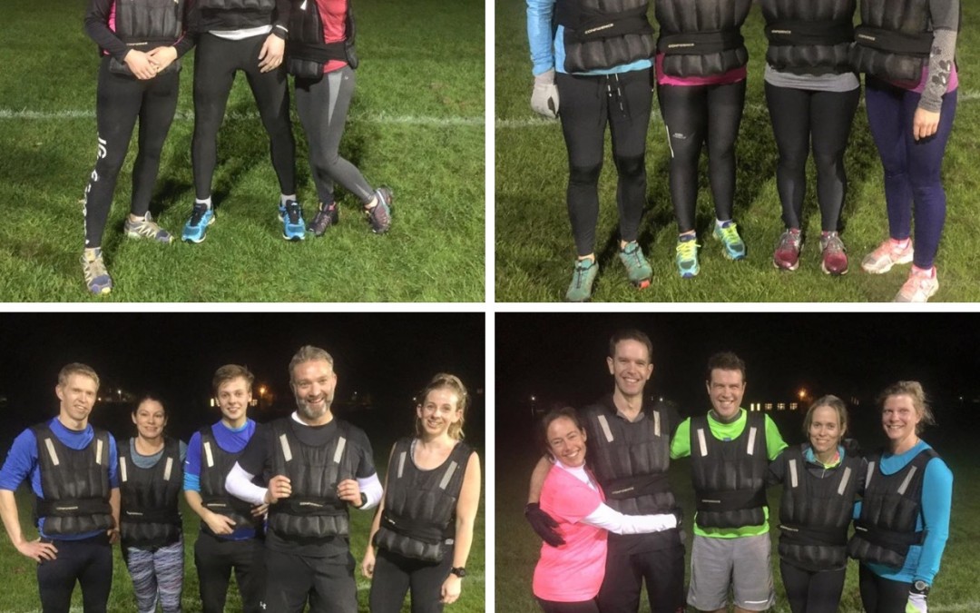 Godalming Boot Camp wearing a weight vest!