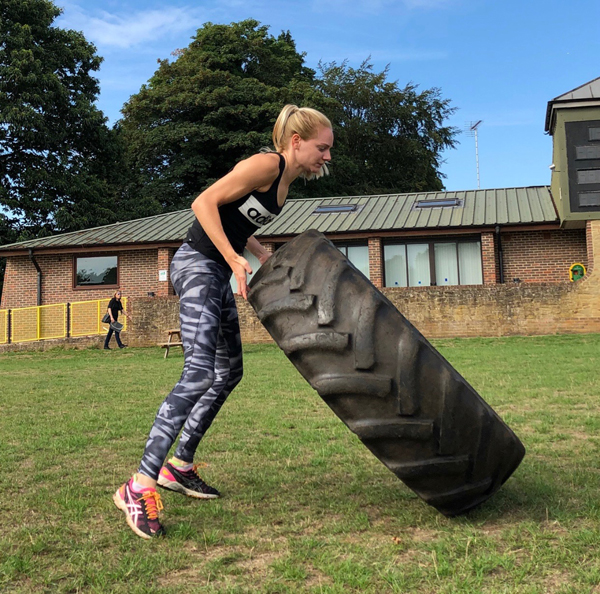 Tractor Tyres at our Godalming Tuesday morning Boot Camp!